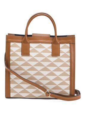 CHEVAL Made In Italy Leather Squared Satchel